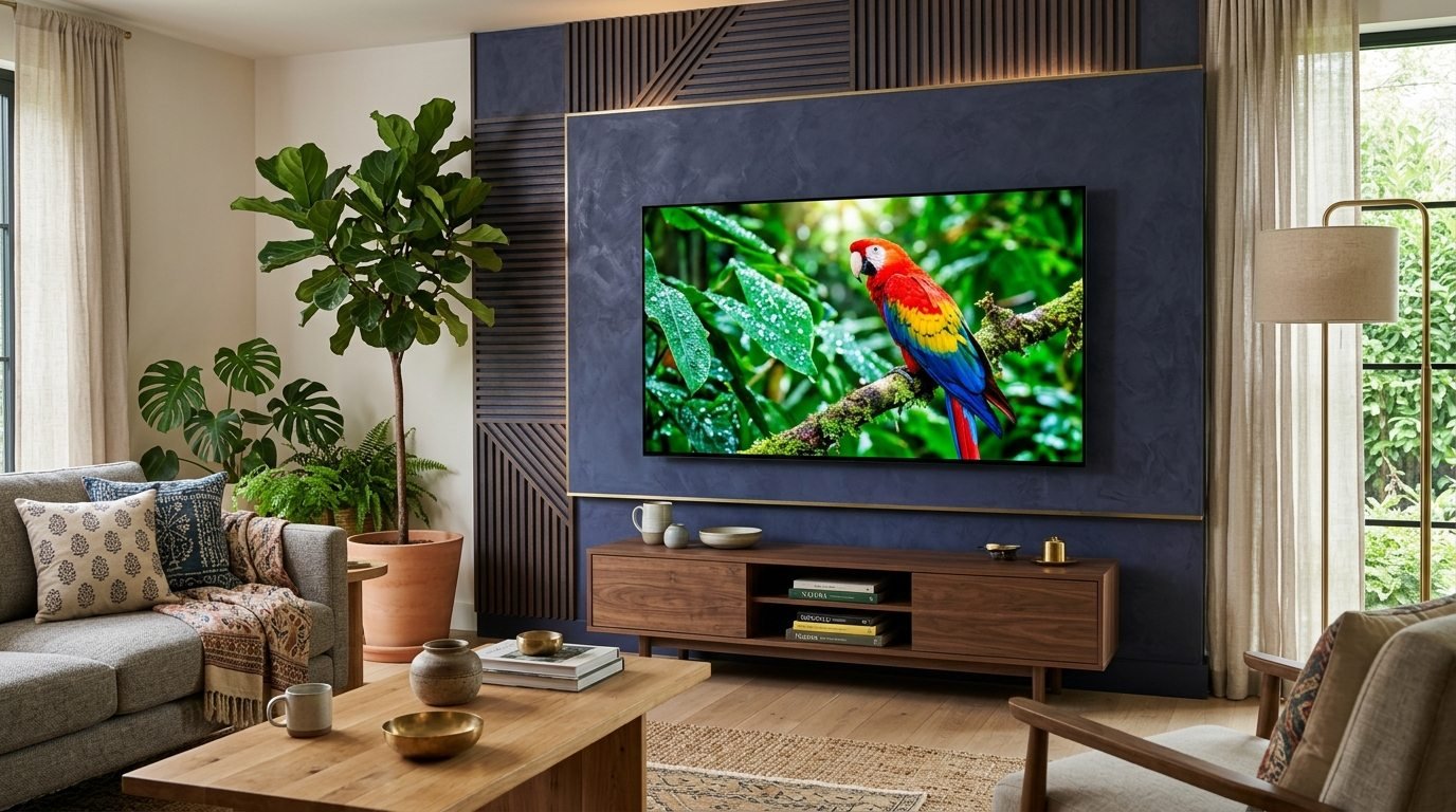 Repaired 4K display working brightly in Bangalore living room